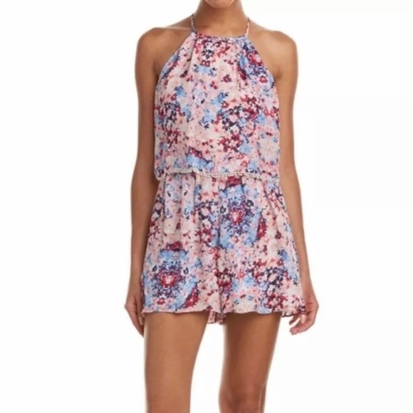 PARKER Romper Catamaran Floral Silk Shorts Jumpsuit XS - Picture 1 of 16